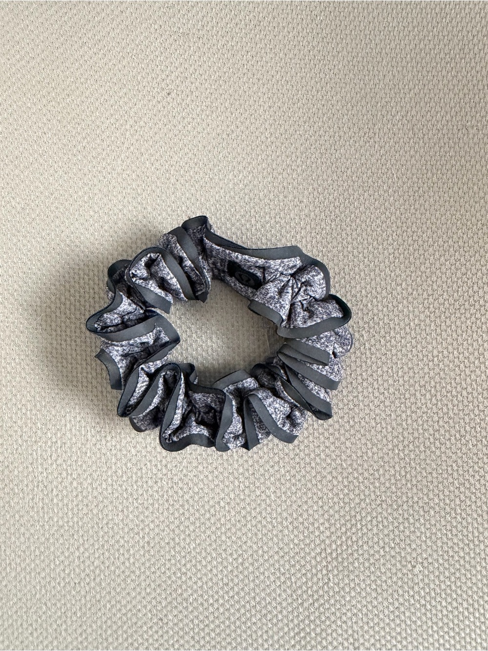 lululemon athletica Gray Ruffled Scrunchie